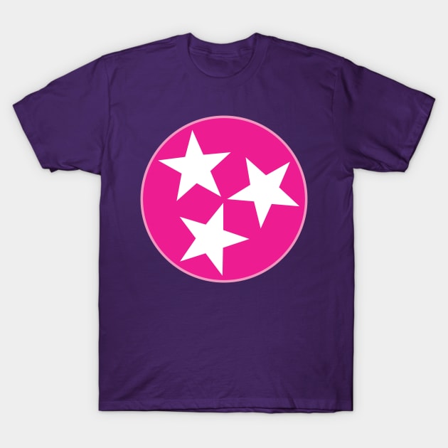 Tennessee TriStar - Plastic Pink T-Shirt by dustinjax